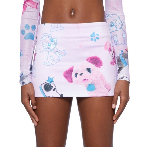 NWT plush paradise DollsKill Mini skirt size XS super cute - Picture 5 of 6
